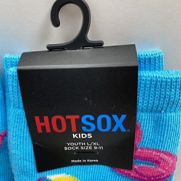 NEW Hot Sox Kids Set Of 2 Youth L/XL Socks Size 9-11 Unicorn Flamingo School - Picture 8 of 9